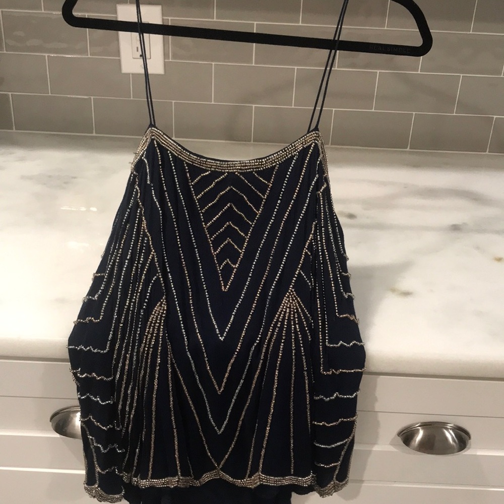 Beaded tank.